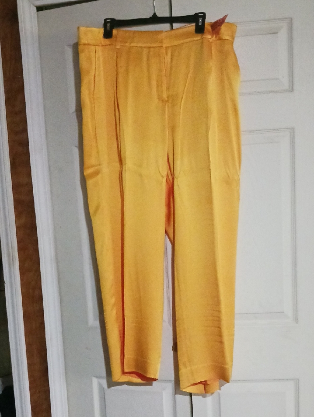 J. Crew Golden Yellow Satin Pants